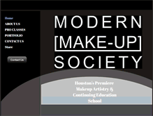 Tablet Screenshot of modernmakeupsociety.com